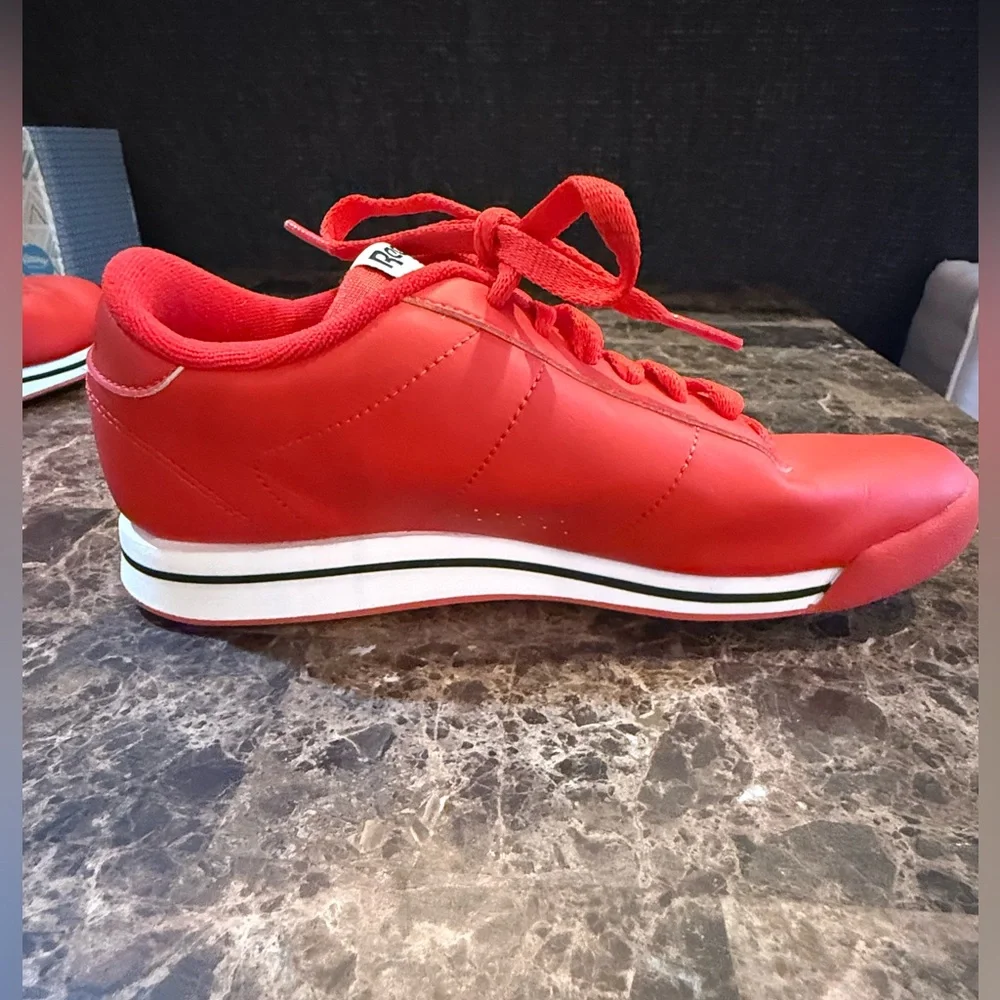Reebok. Princess Lifestyle Sneaker. Red/White/Black. Size 6.